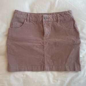 UO BDG Light Pink Corduroy Skirt